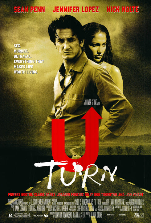 u turn 1997 one sheet poster rolled double sided